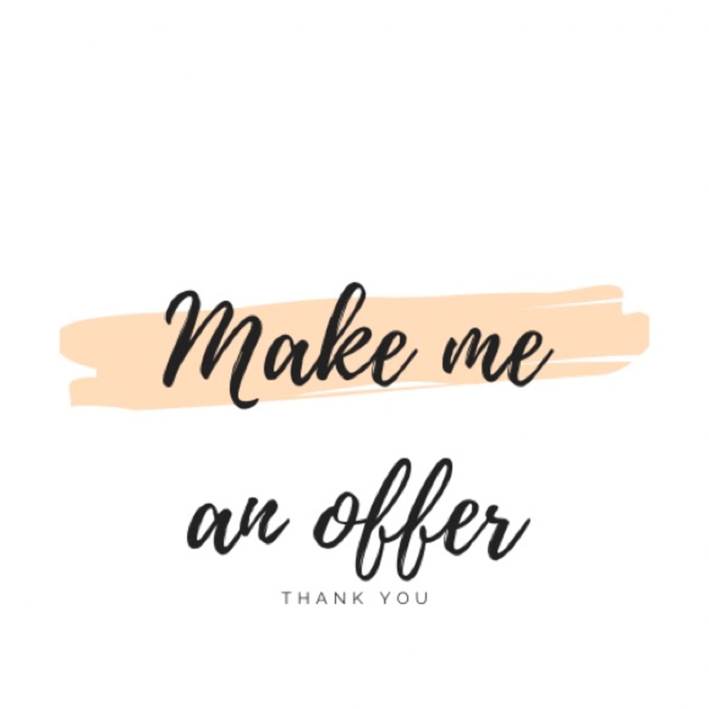 All reasonable offers will be entertained! 😁